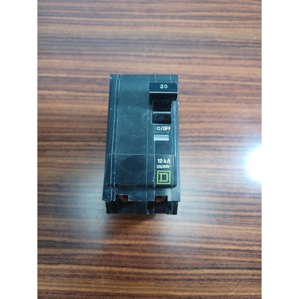 20 Amp Square D 2 Pole Circuit Breaker HACR Type
